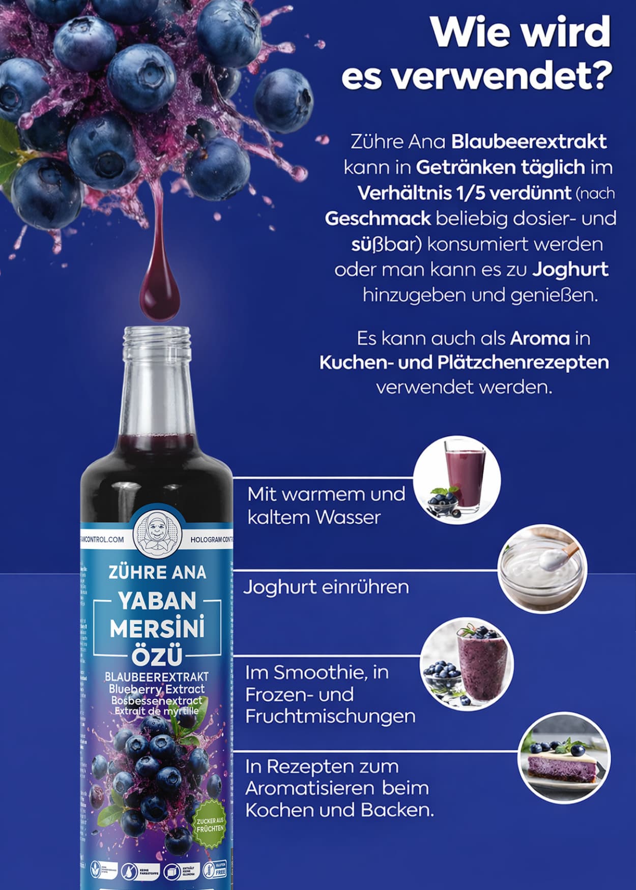 Zühre Ana Blaubeer Extrakt | Peynircim